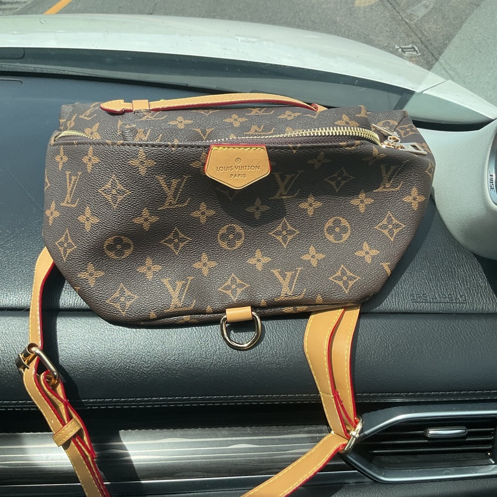 Louis Vuitton Brown and Tan Monogram Belt Bag